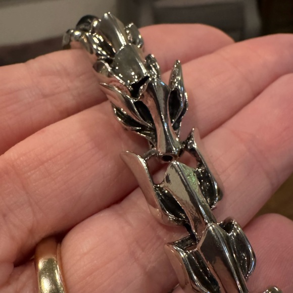 Silver Dragon Chain Link Bracelet - Picture 2 of 4